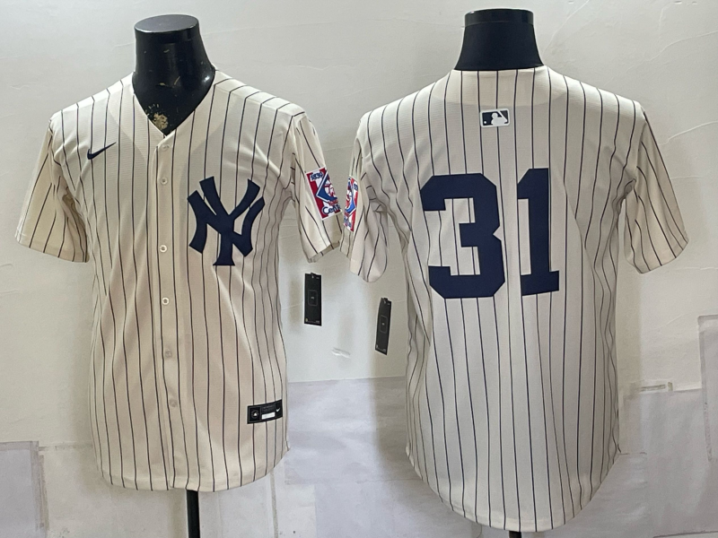 Men 2026 New York Yankees #31 white Nike MLB Jersey 0805->new york yankees->MLB Jersey